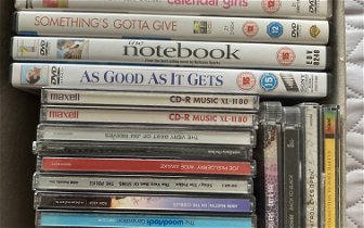 For sale: Various used dvd’s and cd’s for sale