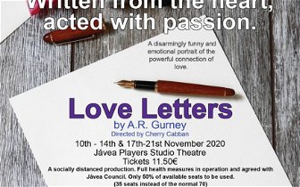 Love Letters  an entertaining play performed to a small socially distanced  audience