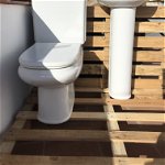 For sale: Matching Roca bathroom sink and toilet, complete with toilet seat