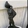 For sale: Little paperboy Iron Statue Marble base