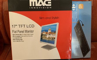 For sale: 17” LCD Flat Panel Monitor & Spanish Keyboard