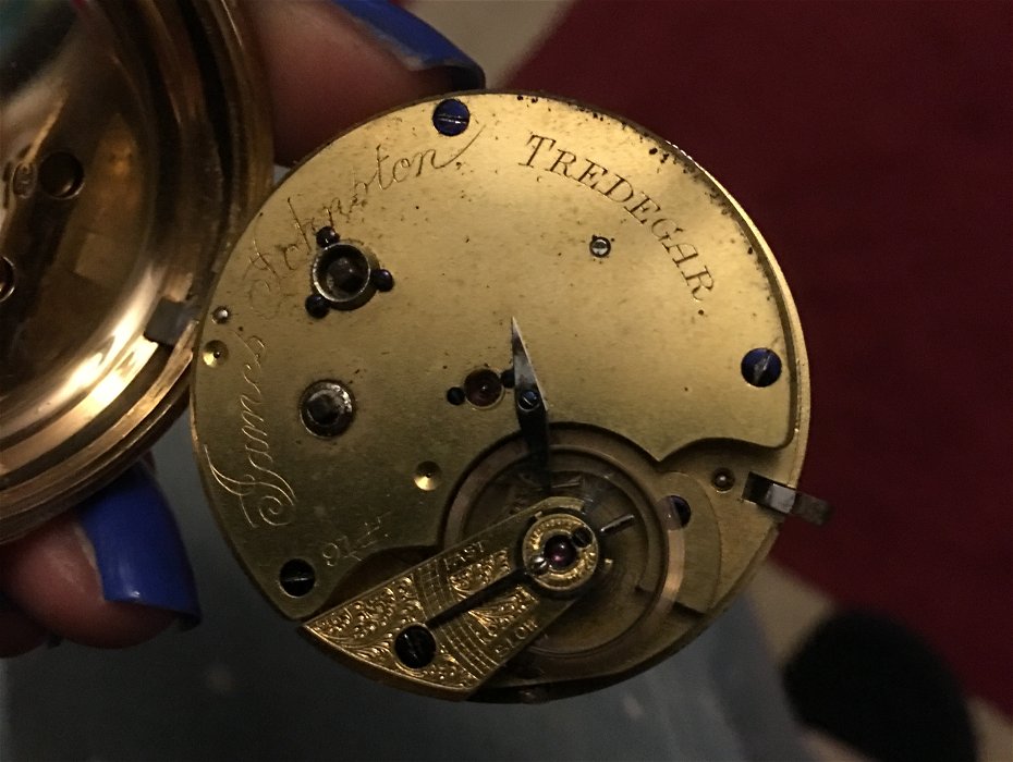 James Johnston Tredegar gold watch