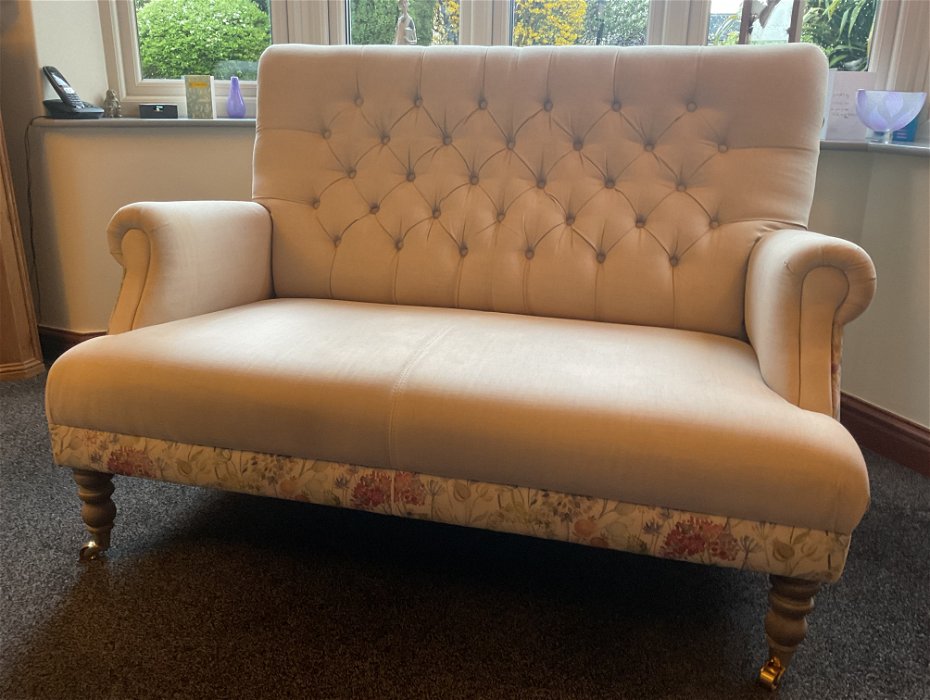 For sale: Voyage two seater sofa, purchased from Hopewells Nottingham ,.collect from Bulby