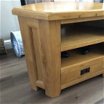 For sale: Solid oak corner Tv unit