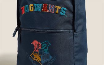 Lost: Blue Kids Backpack with Hogwarts Print on it