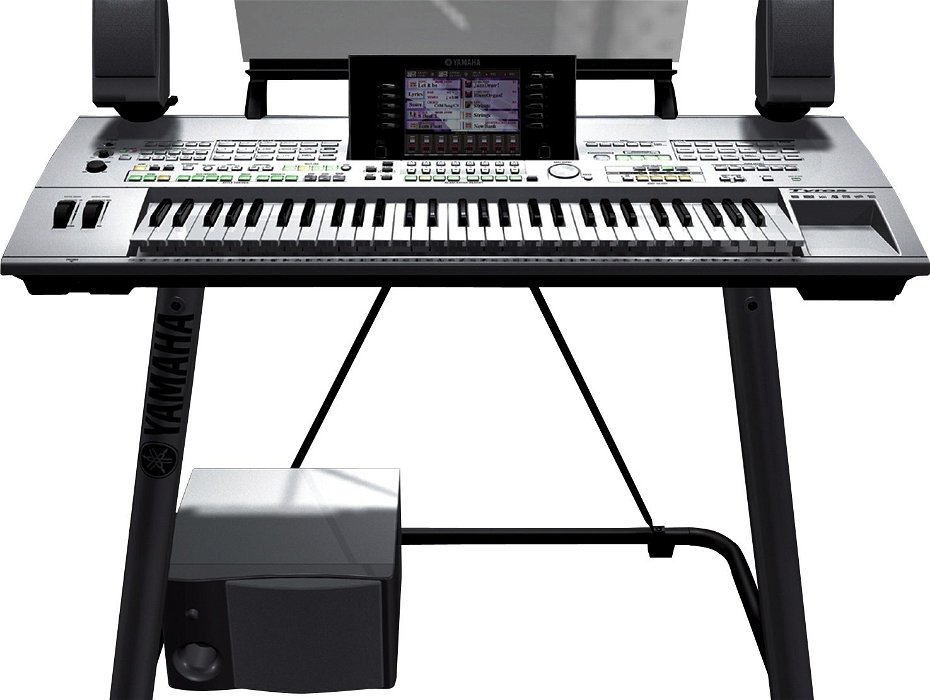 For sale: Yamaha Tyros 1 professional Keyboard with stand, speakers and instruction manual