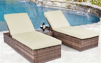 For sale: 2 Rattan Wicker Lounge Chairs