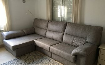 For sale: Large L-shaped grey settee