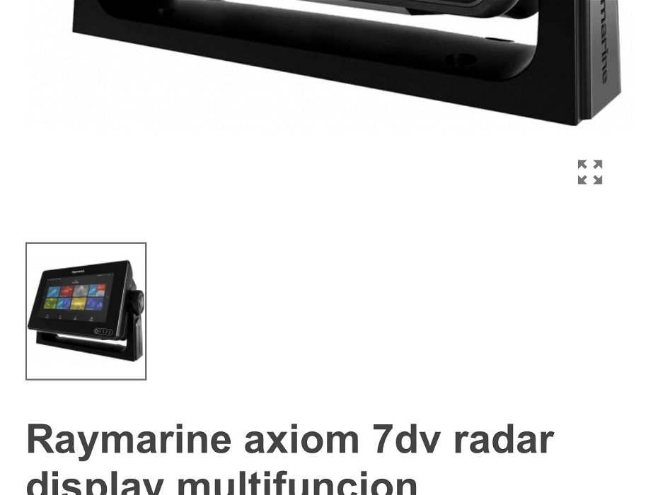For sale: Raymarine Axiom 7inch screen radar display chart plotter unused