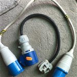 For sale: 2 electrical short extension leads for caravan or camping