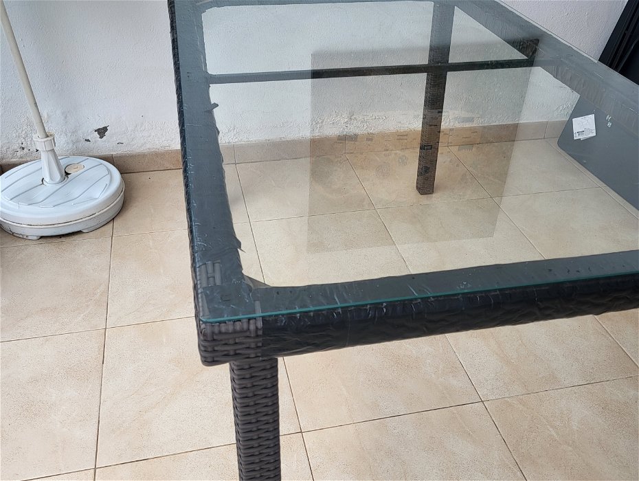 For sale: Glass top table