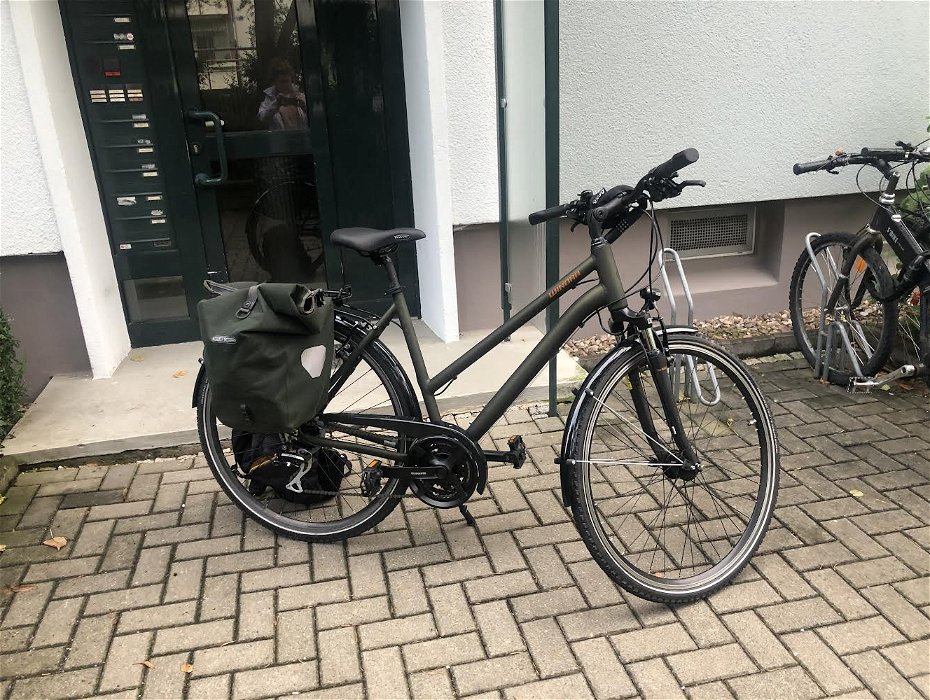 Lost: STOLEN green matt bicycle WINORA