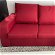 For sale: Red 3 seater sofa and footstool