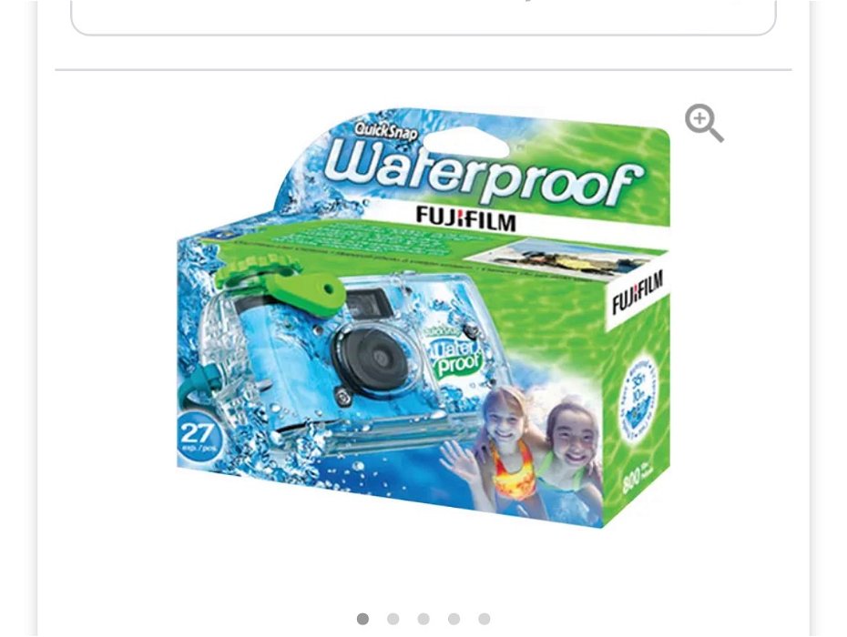 waterproof, disposable FUJI camera with one photo left on the roll.. left at fire pit by skating rink in teton village