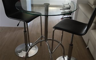 For sale: Glass top bistro set