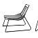 For sale: Elba Lounge Chair (with grey cushion) – suitable for interior/exterior use