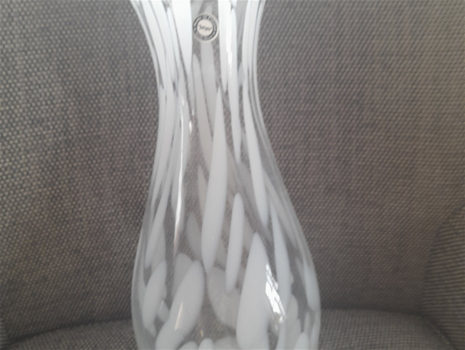 For sale: Glass vase 40 cm tall , 16cm D .