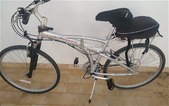 For sale: 2 Landrover cityelite foldup  bikes with accessories.