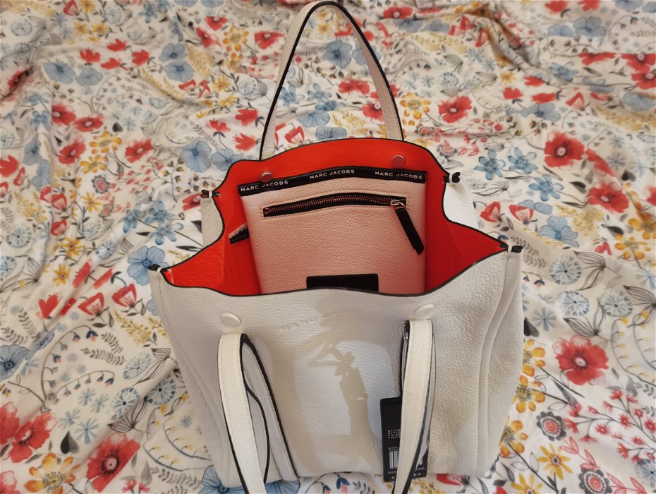 For sale: Marc Jacobs white leather handbag NEW