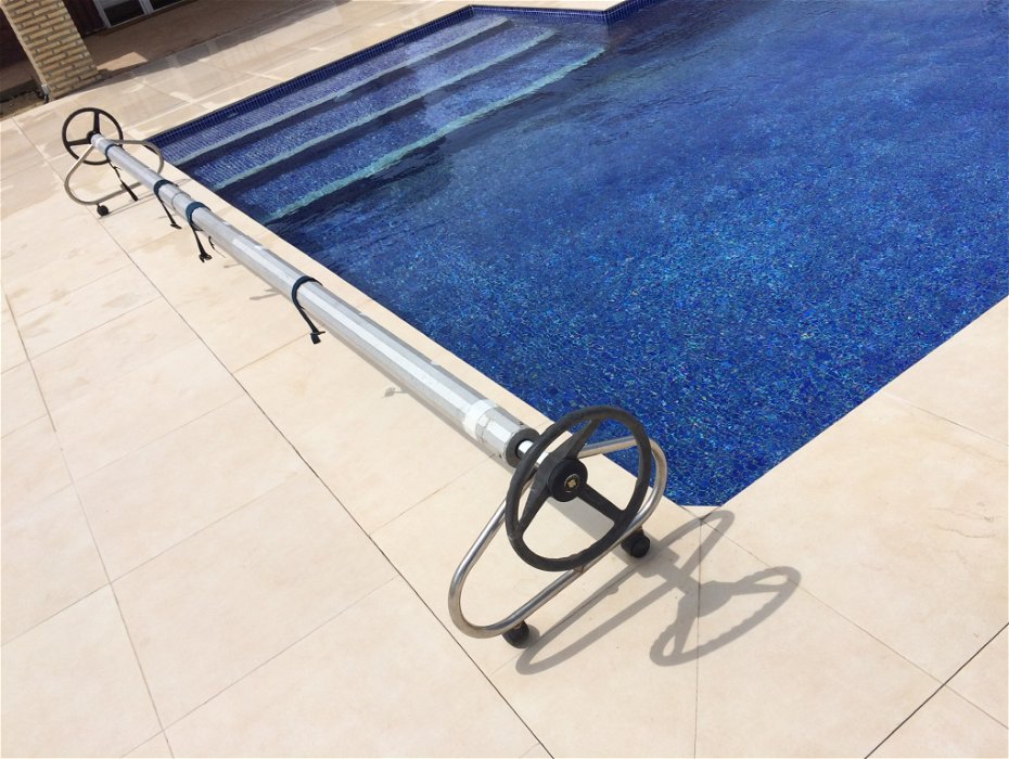 For sale: Pool cover roller up to 5M wide.