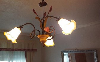 For sale: Pretty 3 arm ceiling light.