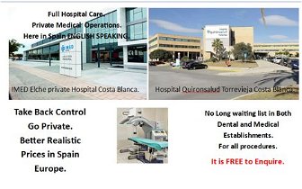 Private Medical facilities Costa Blanca beat the long wait in the UK