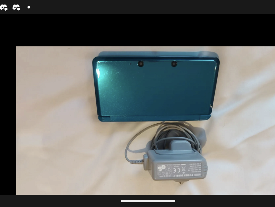 Lost: Nintendo 3DS Aqua Blue, shinny