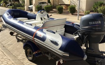 For sale: Boat For Sale 4.2 metre Avon RIB with 50 hp outboard with trailer