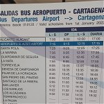which bus runs from Alicante airport to La Marina.. ?