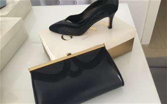 For sale: Beautiful Gina Shoes & Bag to match size 4.1/2