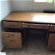 For sale: Wooden desk with filing drawers