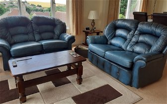 For sale: Leather 2 seater sofas