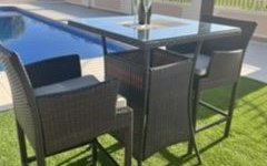 For sale: High bar with 2 matching stools & garden furniture set. NOW SOLD